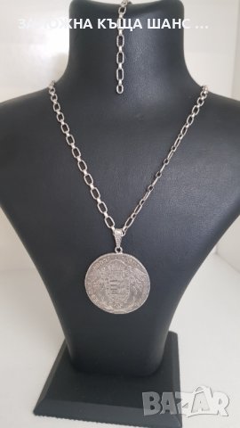Рядка и стара сребърна монета с верижка Hungary 1/2 Thaler 1787  , снимка 15 - Нумизматика и бонистика - 40371479