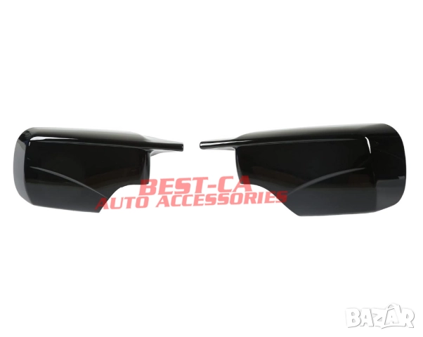 Капаци огледала със щипки черен пиано лак Batman подходящи за BMW E46, снимка 3 - Аксесоари и консумативи - 52635845