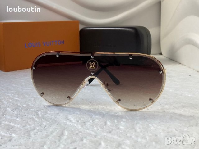 Louis Vuitton 2023 висок клас мъжки слънчеви очила маска, снимка 3 - Слънчеви и диоптрични очила - 39000147