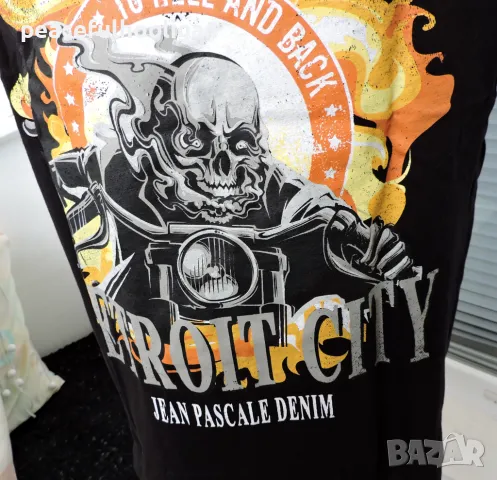 Ignition To the Hell and Back Jean Pascale Biker Т-Shirt - мъжка тениска размер L, снимка 5 - Тениски - 48482104