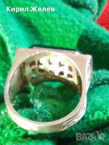 СКЪПОЦЕНЕН СТИЛНО РЪЧНО ОРНАМЕНТИРАН СРЕБЪРЕН ПРЪСТЕН СРЕБРО 925 МАЙСТОРСКА ЮВЕЛИРНА ИЗРАБОТКА 32631, снимка 7 - Пръстени - 38381256