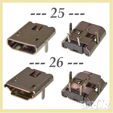 Букса  конектор USB micro  , 2/5 pin connector, снимка 14 - Ремонт на друга електроника - 40051806