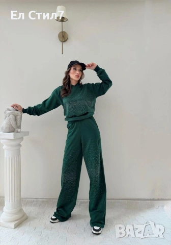 📌#Дамски #Комплект с #Камъчета С М Л размер 28 евро ЕКОНТ, снимка 3 - Спортни екипи - 53144939