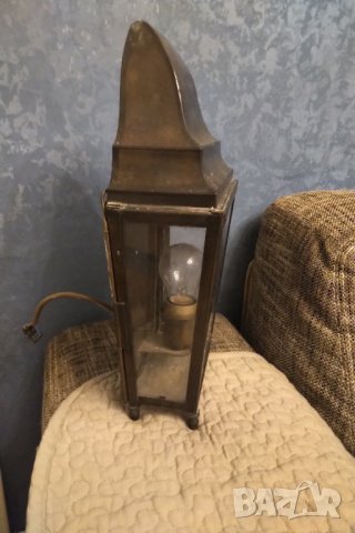 Страхотен фенер мед месинг ръчна изработка НАМАЛЕНИЕ, снимка 5 - Антикварни и старинни предмети - 33445460