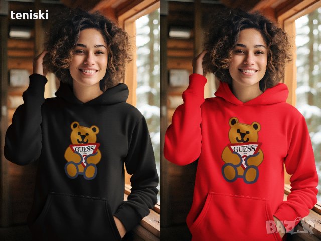 Качествени Дамски Суичъри GUESS Bear принт , снимка 2 - Суичъри - 34720099