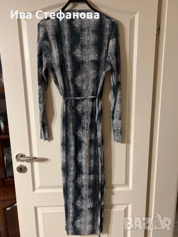 Нова еластична дълга миди midi дължина ежедневна елегантна рокля , снимка 2 - Рокли - 51827262