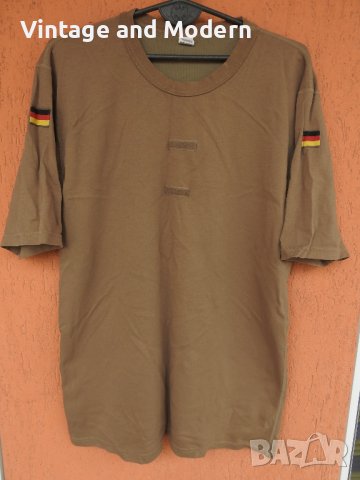 Бундесвер германска армия кафява тактическа тениска (XL)