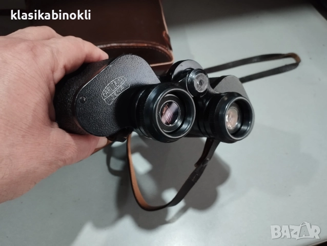 ТОП Немски Бинокъл Carl Zeiss Jena-JENOPTEM-10 х 50W--ГДР, снимка 3 - Екипировка - 52544843