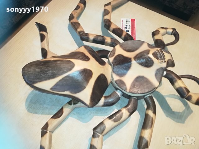 дървен паяк/рак/звяр с 6 крака 70см 1304211207, снимка 7 - Антикварни и старинни предмети - 32529522