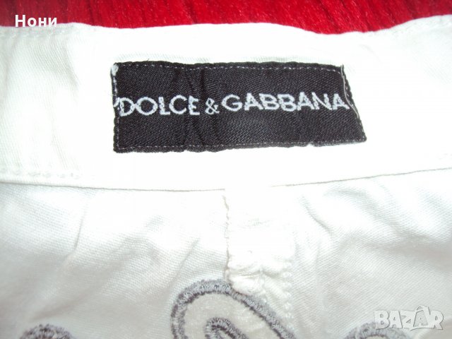 7/8 бели летни панталони на Dolce & Gabbana, снимка 8 - Къси панталони и бермуди - 33334908