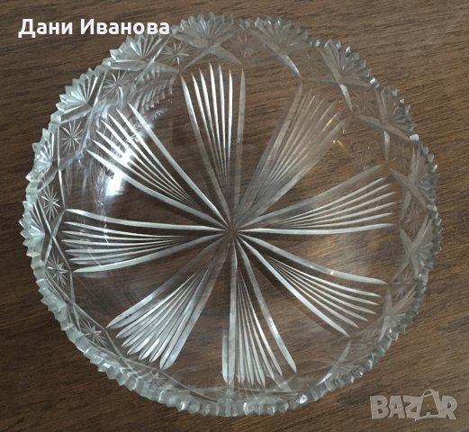 Кристална гравирана купа, снимка 3 - Други - 28069630