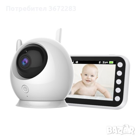 Безжичен двупосочен бебефон с камера ABM 100, снимка 2 - Бебефони - 42975296
