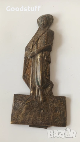 Вотив,възрожденски сачан,апликация,светец,икона,бабин чеиз , снимка 6 - Антикварни и старинни предмети - 53466816