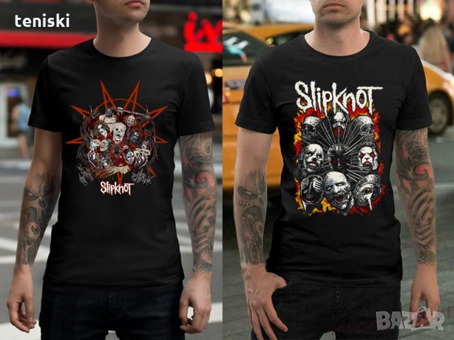 Метъл тениска Slipknot 7 модела и всички размери, снимка 2 - Тениски - 28395274