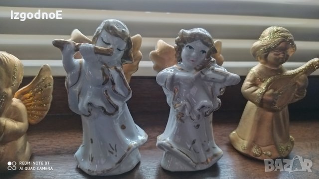 Лот коледни фигурки, порцеланови ангелчета, снимка 4 - Декорация за дома - 43187708