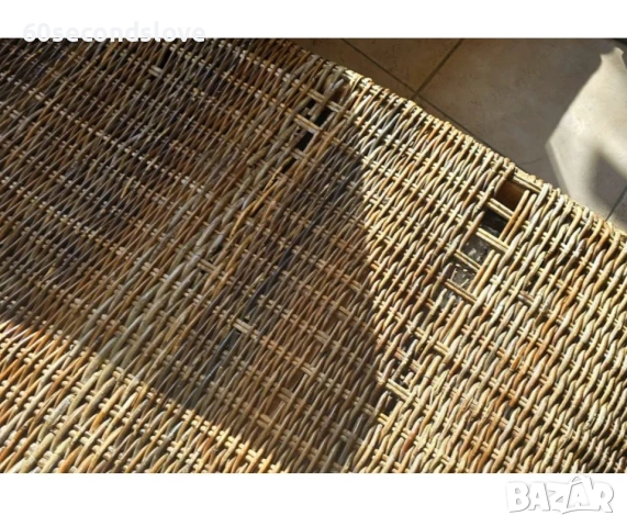 Дизайнерска лежанка шезлонг естествен ратан, снимка 4 - Други - 53164839