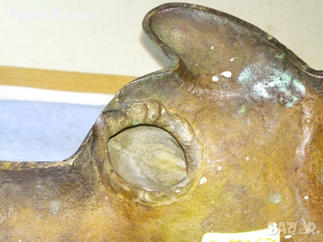 Старо ГОЛЯМО РУСКО МЕТАЛНО МЕЧЕ РЯДКА Колекционерска БРОНЗОВА ФИГУРКА СССР МАЙСТОРСКА РАБОТА 34146, снимка 13 - Колекции - 43828256