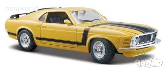 Ford Mustang Boss 302 1070 - мащаб 1:24 на Maisto моделът е нов в кутия, снимка 1 - Колекции - 39511547