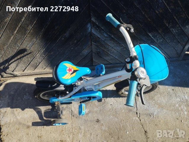 Детски велосипед 12 цола с помощни колелца , снимка 2 - Детски велосипеди, триколки и коли - 53084312