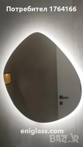 Огледала по форма с LED осветление от Ени Глас, снимка 3 - Огледала - 50032365