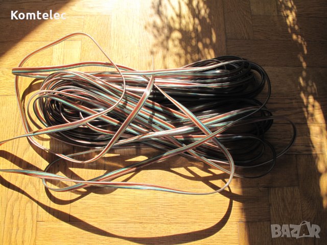 Лентов кабел 8 жила плосък тип телефонен 10 м, снимка 3 - Друга електроника - 28267106