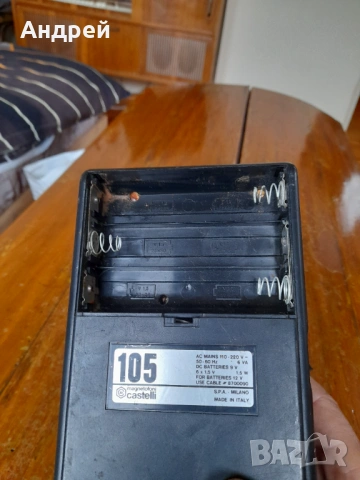 Стар касетофон Castelli 105, снимка 9 - Антикварни и старинни предмети - 53012932