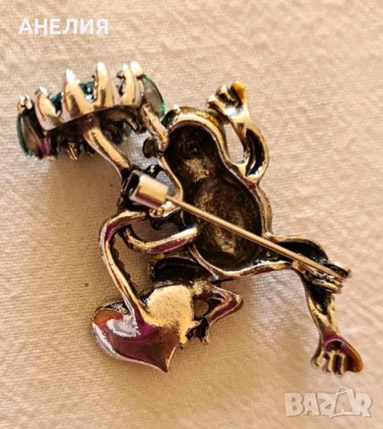 Брошка с полускъпоценни камъни и емайл , снимка 7 - Други - 38084228