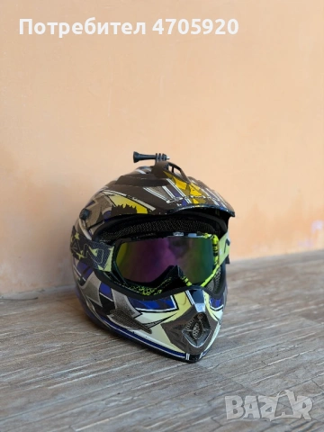Каска за кросов мотор М размер, снимка 2 - Аксесоари за велосипеди - 53523544
