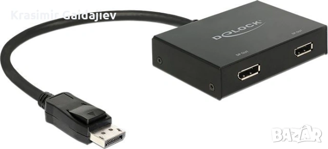 2-портов DisplayPort v1.2 4K множител, Delock 87665