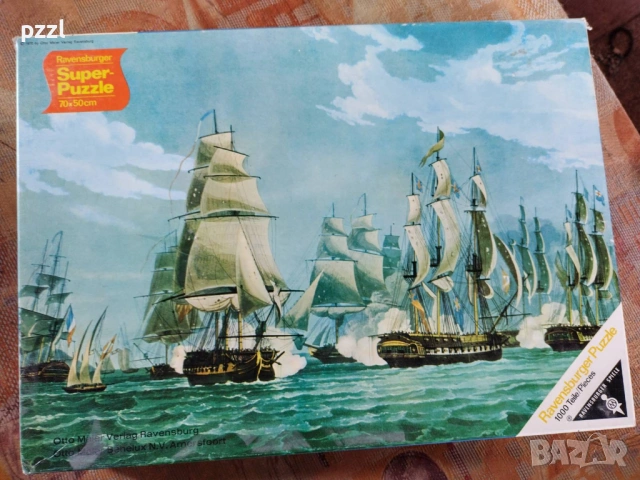 Пъзел "Naval battle of Lissa” Ravensburger 1970г. 1000 части 