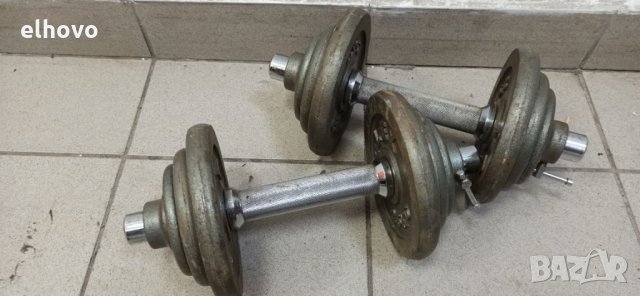 Дъмбели ALEX 2x11кг, снимка 2 - Фитнес уреди - 32528721