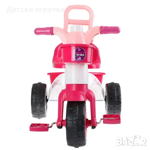 Детска триколка с педали, багажник и клаксон , снимка 3 - Детски велосипеди, триколки и коли - 49510592