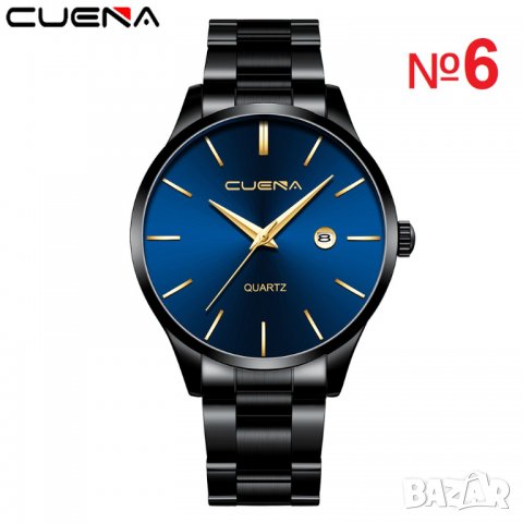 Модерен мъжки часовник стилен стрелки метална каишка различни цветове, снимка 6 - Мъжки - 37374528