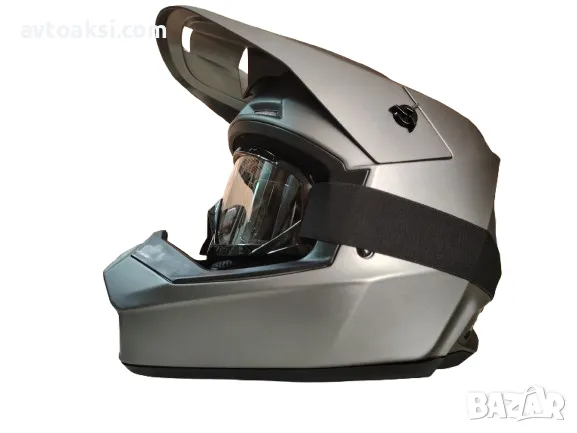 Каска Крос Мотор/Скутер/Бъги/Вело/АТВ три цвята с Очила, снимка 15 - Аксесоари и консумативи - 50409142