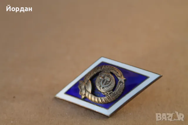 СССР военен сребърен ромб, снимка 2 - Други ценни предмети - 47666329