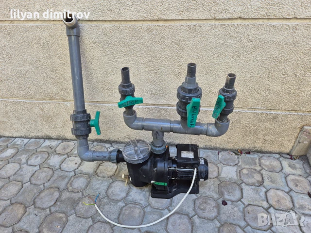 Помпа за басейн с предфилтър