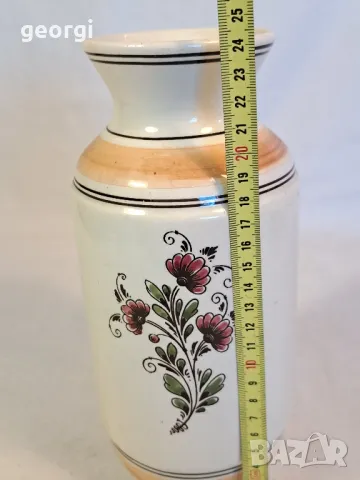 холандска цветна ваза ръчноизрисувана 22/4, снимка 4 - Вази - 49218354