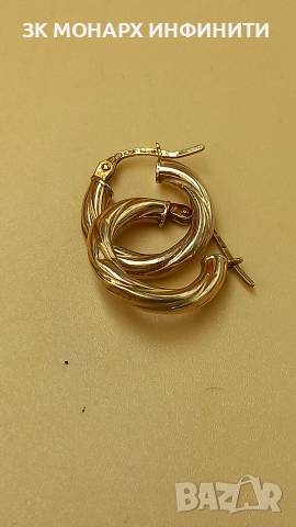 Златни обеци, снимка 2 - Обеци - 52916818
