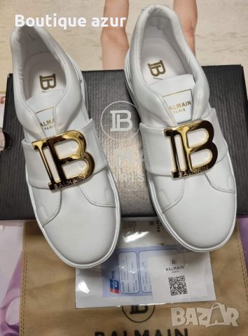 комплект чанта и обувки със сертификат и кутия на balmain paris, снимка 7 - Чанти - 44116988