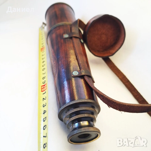Далекоглед,  телескоп  от бронз с античен дизайн , снимка 2 - Морски сувенири - 43060835