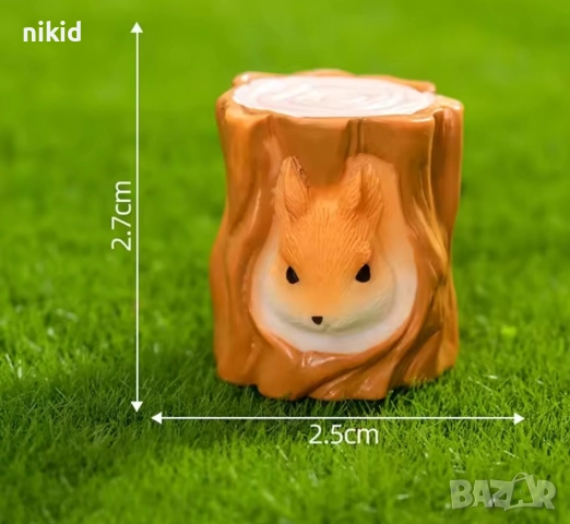 6 бр Катерица катеричка катерици малки фигурки играчки фугурка за игра и украса торта от смола, снимка 6 - Фигурки - 52426927