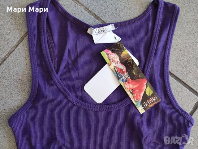 Kikiriki лилав рипс потник