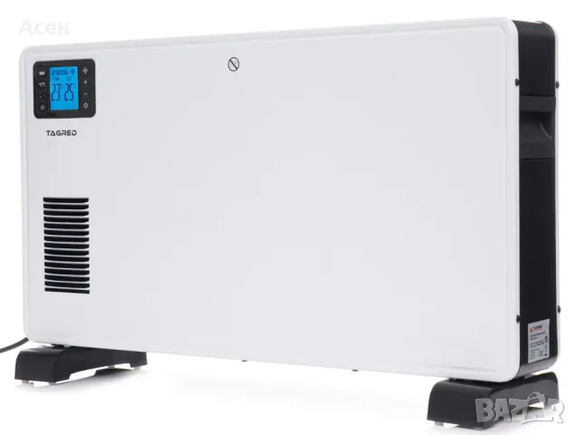  Електрически конвектор 1000/1300/2300W LCD/таймер/TURBO/термостат бял + д.у., снимка 2 - Отоплителни печки - 47538891