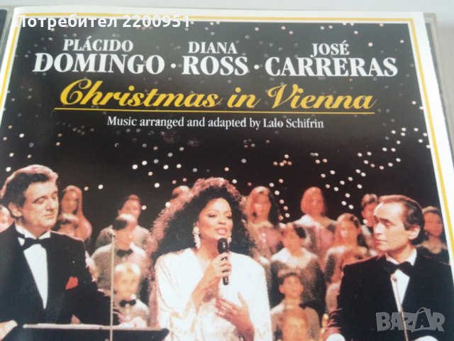 PLACIDO DOMINGO -JOSE CARRERAS -DIANA ROSS, снимка 2 - CD дискове - 33250863