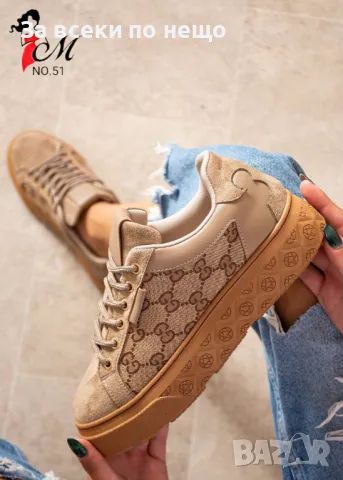 Дамски маратонки Gucci - 2 налични цвята Код D1506, снимка 5 - Маратонки - 48328891