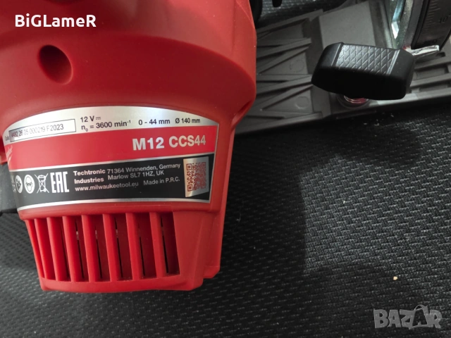 MILWAUKEE M12 CCS44 циркуляр с гаранция, неразличим от нов!, снимка 5 - Други инструменти - 53101531