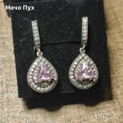 Сребърни обеци (159), снимка 3 - Обеци - 48349800