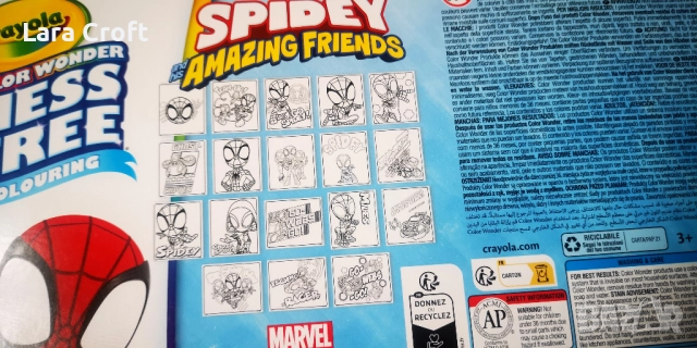 Crayola Color Wonder Mess Free Coloring Marvel Spidey and His Amazing, снимка 3 - Рисуване и оцветяване - 52315457