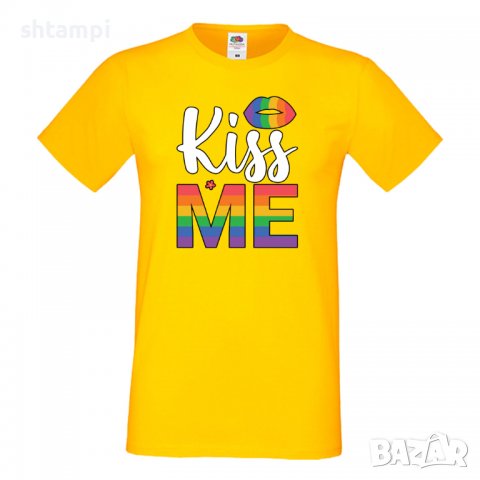  Мъжка тениска Kiss Me multicolor Прайд,Празник.Повод,Изненада, снимка 13 - Тениски - 37102936