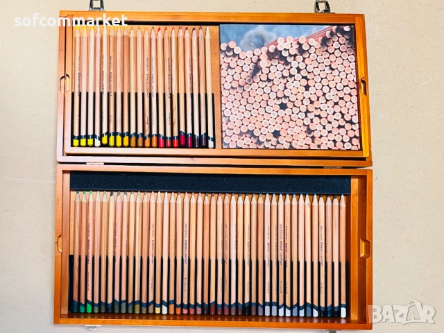 Професионални цветни моливи Derwent Lightfast – Комплект 100 цвята, снимка 4 - Други - 53412583